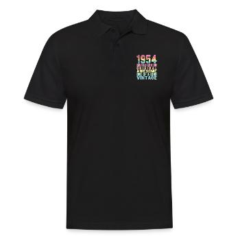 Edition limitée depuis 1954 Anniversaire Millésime 1954 - Polo Homme - noir - Devant - Kai (181cm)
