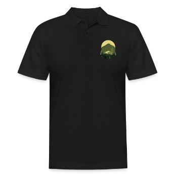 Wonderful Of Nature - Men's Polo Shirt - black - Front - Kai (181cm)