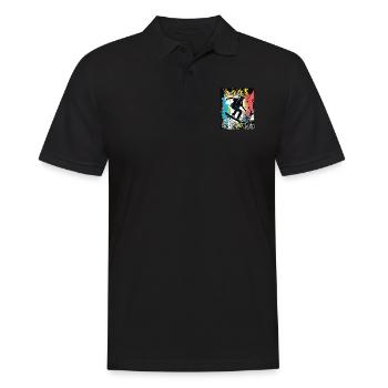 1995 SKAETER Born in the best year - Männer Poloshirt - Schwarz - Vorne - Kai (181cm)