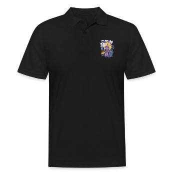 Avoir 39 ans : 38 + doigt zombie pour un fantasmeur - Polo Homme - noir - Devant - Kai (181cm)