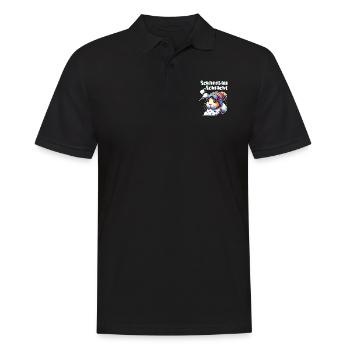 cochon d’Inde bataille de boules de neige Hiver Ski Fun - Polo Homme - noir - Devant - Kai (181cm)