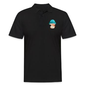 Mignon Murshoom tenant des fleurs - Polo Homme - noir - Devant - Kai (181cm)