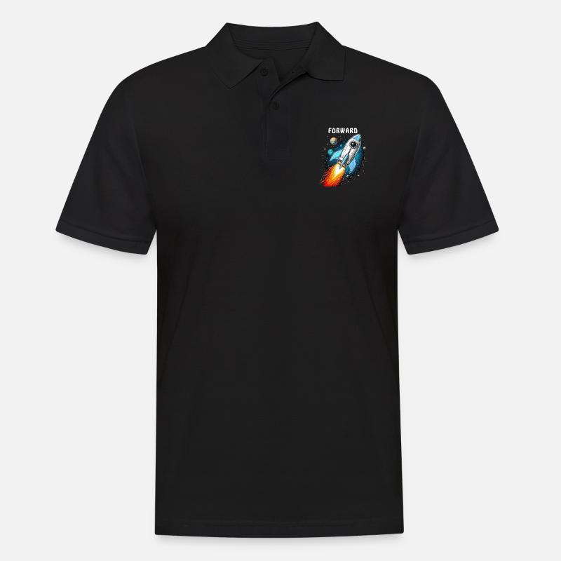 RAKETE MARS FORWARD - Männer Poloshirt - Schwarz