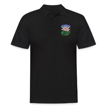 Blooming Starch - Men's Polo Shirt - black - Front - Kai (181cm)