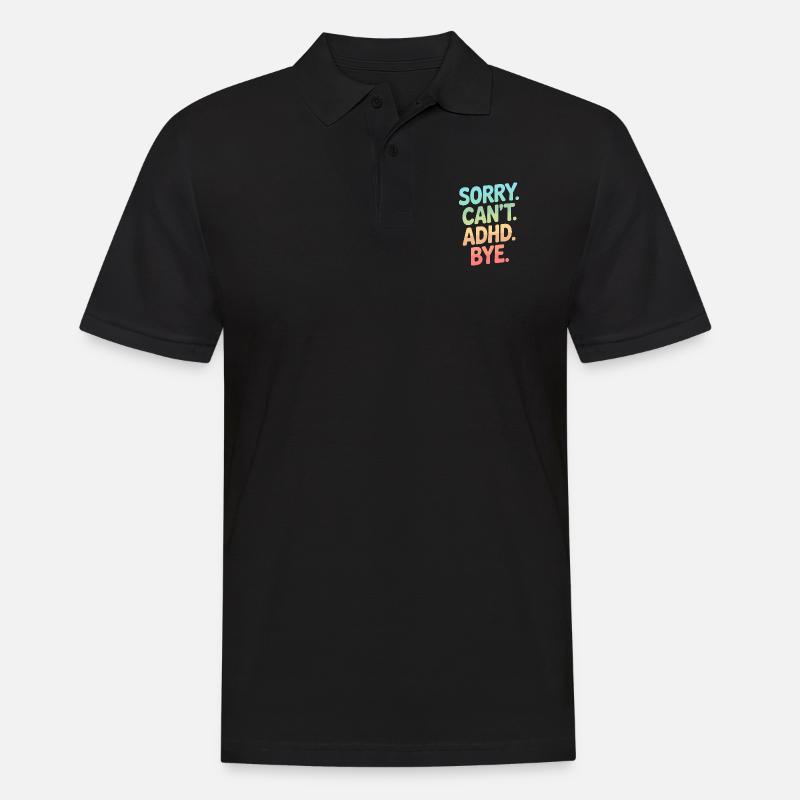 ADHS - Männer Poloshirt - Schwarz