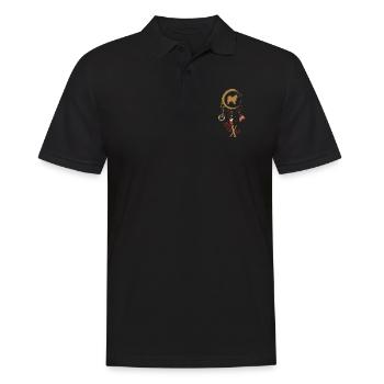 Finnischer Lapphund Weihnachten Weihnachtstraumfän - Männer Poloshirt - Schwarz - Vorne - Kai (181cm)