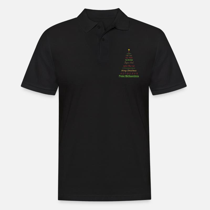 JOYEUX NOEL MULTI-LANGUES - Polo Homme - noir