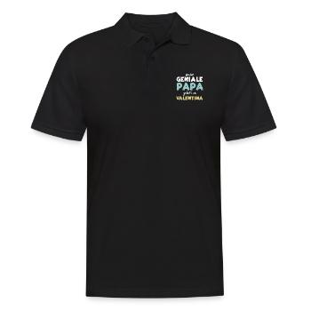 Dieser Geniale Papa Gehört Zu Va... - Männer Poloshirt - Schwarz - Vorne - Kai (181cm)