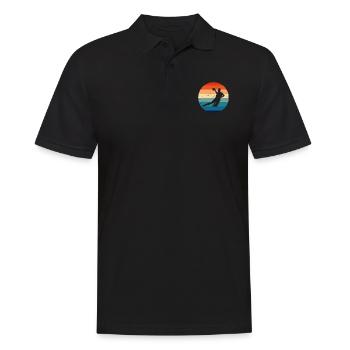 Handball players Handball players Handball players - Men's Polo Shirt - black - Front - Kai (181cm)