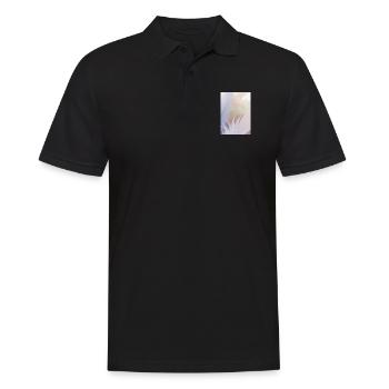 Pastellfarbene Federn - Männer Poloshirt - Schwarz - Vorne - Kai (181cm)