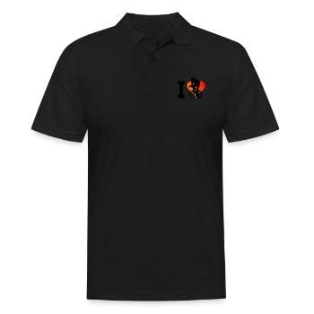 Herren Rennrad Roadbike Rennradfahren Damen - Männer Poloshirt - Schwarz - Vorne - Kai (181cm)