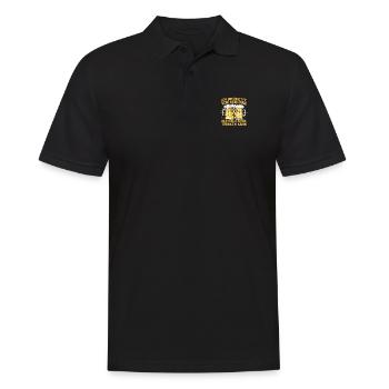 Nachbar viel Bier Lieblingsnachbar - Männer Poloshirt - Schwarz - Vorne - Kai (181cm)