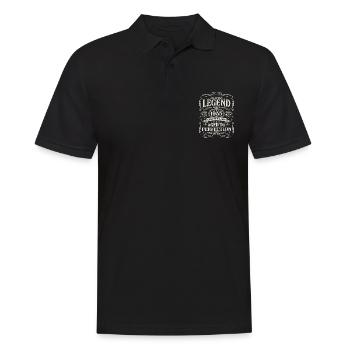 Né en 1955 Légende vivante 1955 - Polo Homme - noir - Devant - Kai (181cm)
