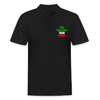 Israel Free palestine from hama - Polo Homme - noir - Devant - Kai (181cm)