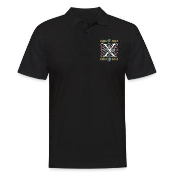 X - Männer Poloshirt - Schwarz - Vorne - Kai (181cm)