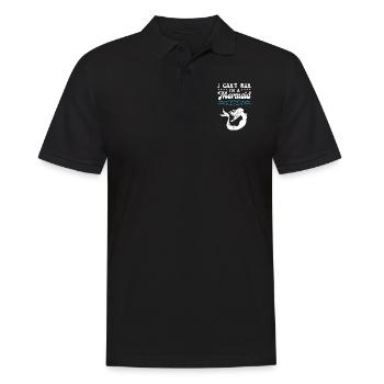 I Cant Run I Am A Mermaid - Männer Poloshirt - Schwarz - Vorne - Kai (181cm)