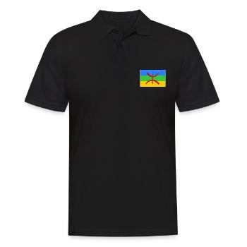 Amazigh - Polo Homme - noir - Devant - Kai (181cm)