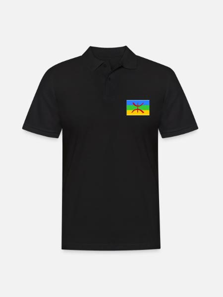 Amazigh - Men's Polo Shirt - black