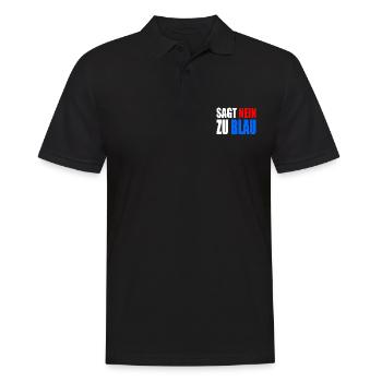 Say no to blue - Men's Polo Shirt - black - Front - Kai (181cm)