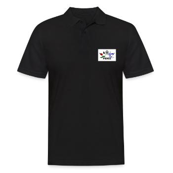 Peace for Free Palestine Israel - Polo Homme - noir - Devant - Kai (181cm)
