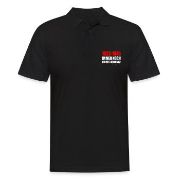 1933 - 1945 still nothing learned - Men's Polo Shirt - black - Front - Kai (181cm)