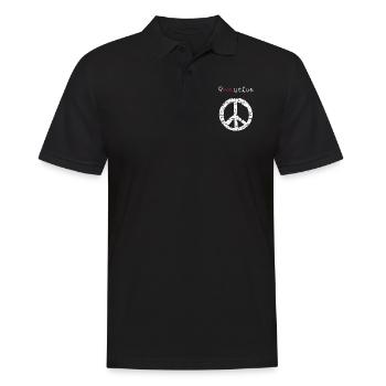 Peace Symbol Paix Liberté Révolution Love - Polo Homme - noir - Devant - Kai (181cm)
