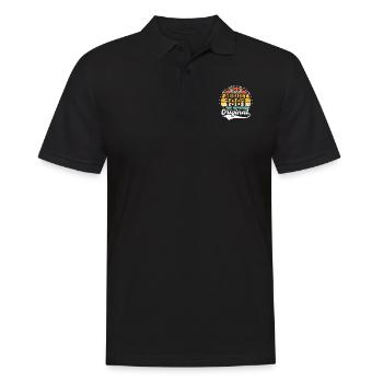 August 1981 Geburtstag Geschenkideen 1981 August - Männer Poloshirt - Schwarz - Vorne - Kai (181cm)