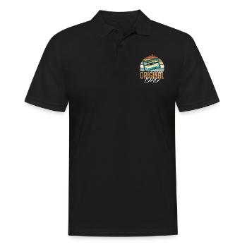 Millésime 1949 Né Original 1949 Anniversaire - Polo Homme - noir - Devant - Kai (181cm)