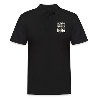 cadeau d'anniversaire Février 1994. février 1994. - Polo Homme - noir - Devant - Kai (181cm)