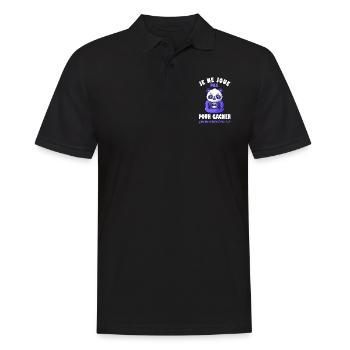 Je ne joue pas pour gagner t-shirt gamer geek - Polo Homme - noir - Devant - Kai (181cm)