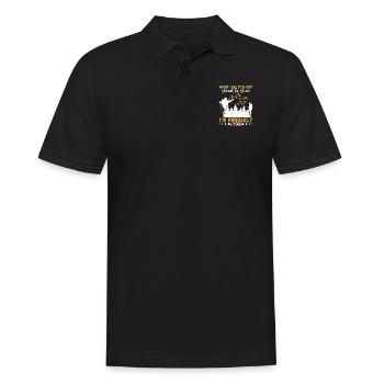 Wanderausrüstung Bergsteigen Bergsteiger Wanderer - Männer Poloshirt - Schwarz - Vorne - Kai (181cm)