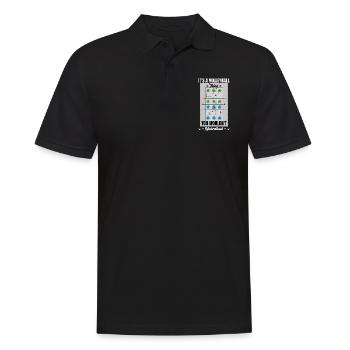 Volleyball Spruch Lustige Volleyballmannschaft - Männer Poloshirt - Schwarz - Vorne - Kai (181cm)