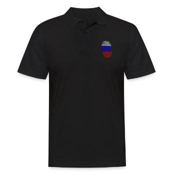 Russie - Polo Homme - noir - Devant - Kai (181cm)