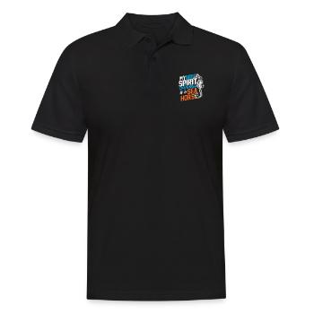 Seepferd modern Tier Fisch Meer Ozean Geschenk - Männer Poloshirt - Schwarz - Vorne - Kai (181cm)