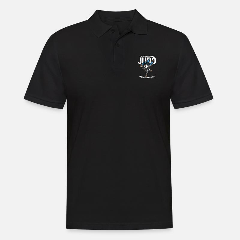 Judo - Männer Poloshirt - Schwarz