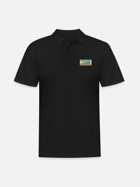 sloth - Men's Polo Shirt - black