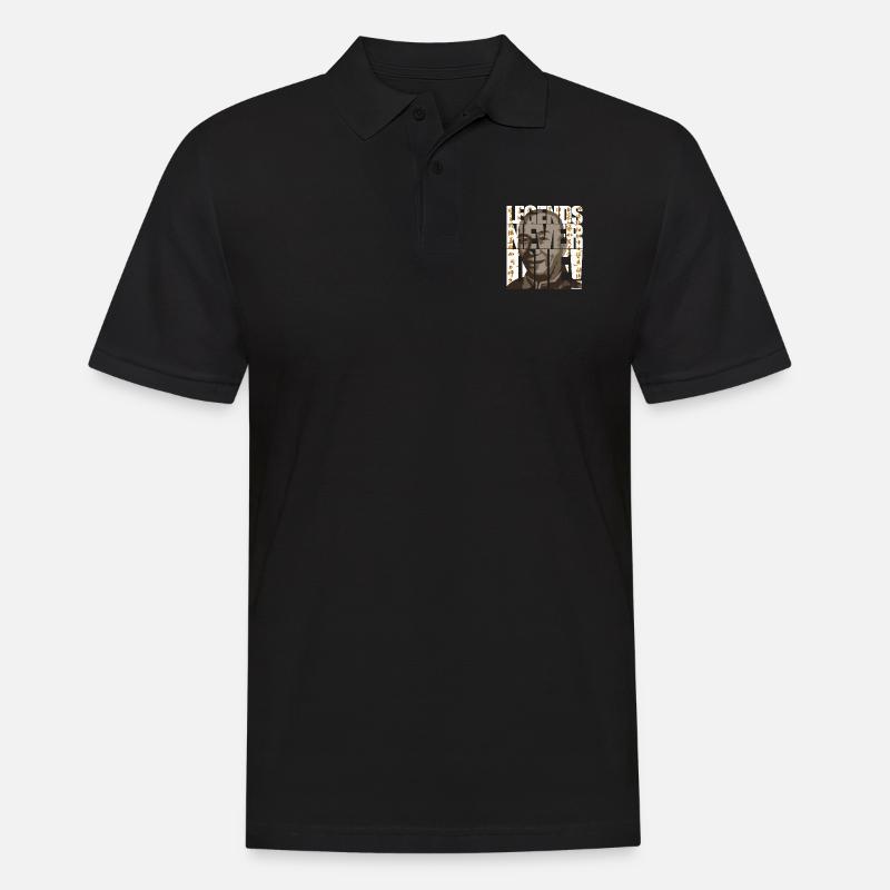 legends never die - Männer Poloshirt - Schwarz