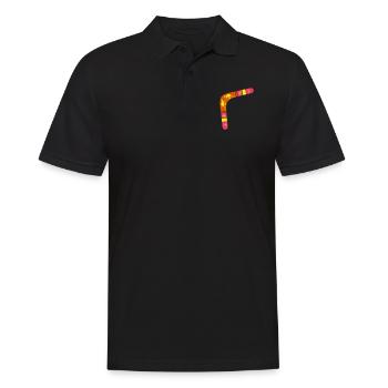boomerang kangourou bumerang1 - Polo Homme - noir - Devant - Kai (181cm)