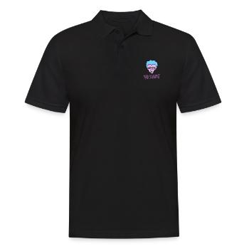 Mad scientist gift idea - Men's Polo Shirt - black - Front - Kai (181cm)