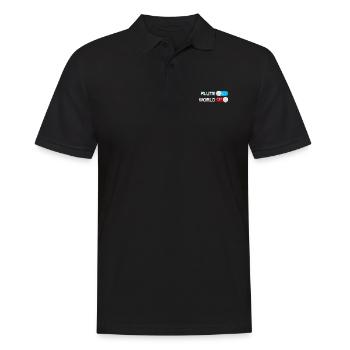 flute - Men's Polo Shirt - black - Front - Kai (181cm)