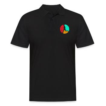 Jogging cardio workout fitness sport - Men's Polo Shirt - black - Front - Kai (181cm)