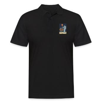 Let the Adventure L’idée de cadeau de Bégin - Polo Homme - noir - Devant - Kai (181cm)