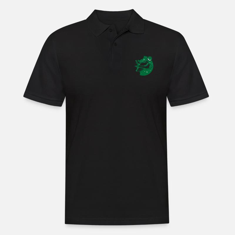 Raumschiff - Männer Poloshirt - Schwarz