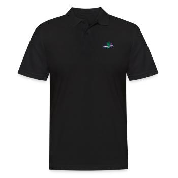 Tennissaurus Tennissaurier Tennis T-Rex Dino - Männer Poloshirt - Schwarz - Vorne - Kai (181cm)