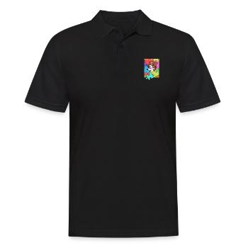 Beagle Puzzle Puzzeln Bunt Hund - Männer Poloshirt - Schwarz - Vorne - Kai (181cm)