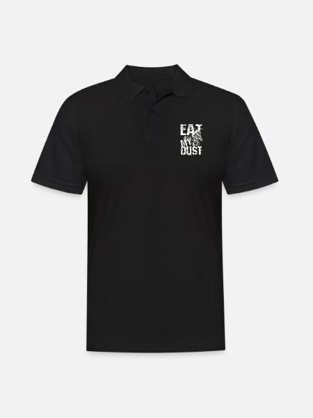 Friss meinen Staub - Männer Poloshirt - Schwarz