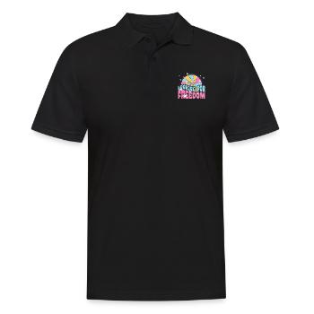 À la recherche d'un cadeau hippie rétro paix pour la liberté - Polo Homme - noir - Devant - Kai (181cm)