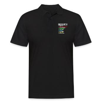 MON JOUR DE PLONGÉE PARFAIT - PLONGÉE - journée parfaite - Polo Homme - noir - Devant - Kai (181cm)