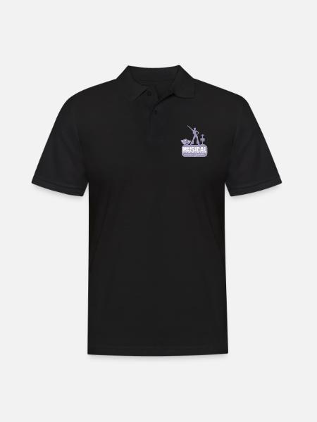 Musical voice act dance - Men's Polo Shirt - black