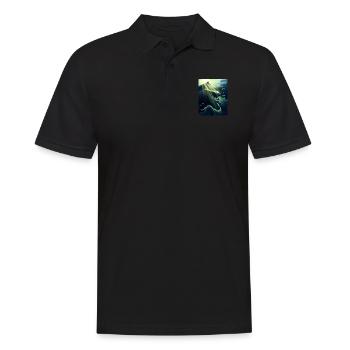 Dame du lac présentant Excalibur - Polo Homme - noir - Devant - Kai (181cm)